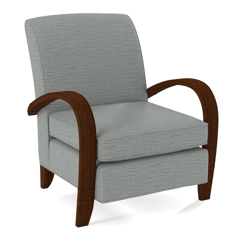 Vero Armchair, Coffee, White Performance Fabric; 0851-94