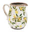 Ileah Ceramic Pitcher Vase with Lemon Motif-708911757