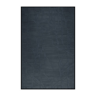 Tapis noir lavable à la machine