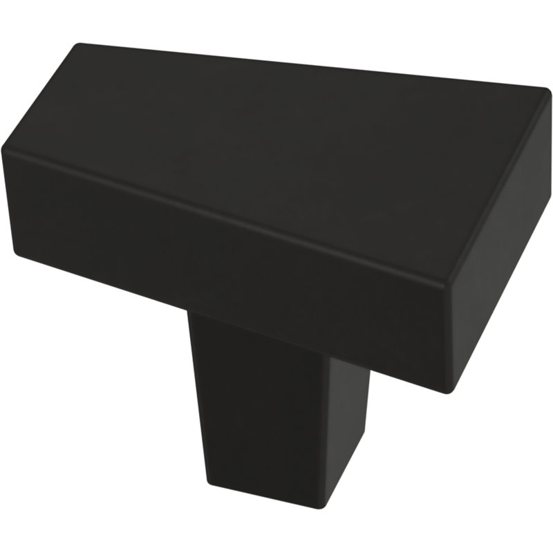 Bouton géométrique multipaquet de longueur 3/4 po, Noir mat