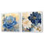 Ensemble de 2 fleurs rétro chorales blanches-910283967-910283965