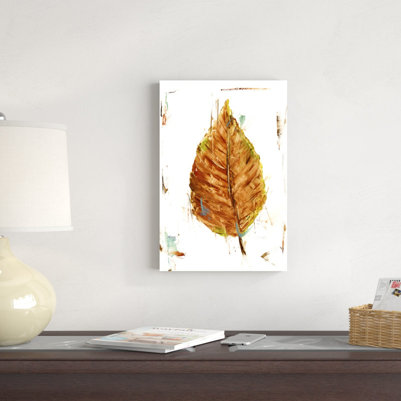 Étude de feuilles d'automne III, H 18 po x l 12 po