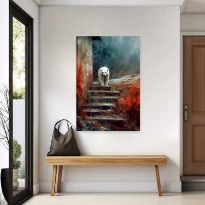 Ours polaire, monde rouge, art dramatique, ours