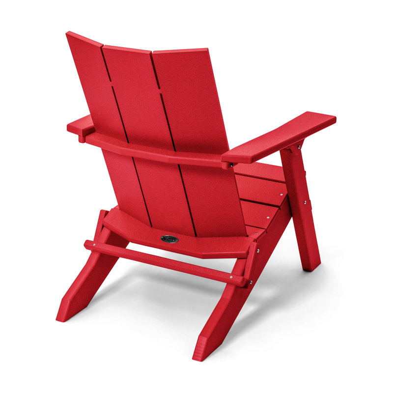 Chaise Adirondack pliante Birds Choice Stanton, Rouge