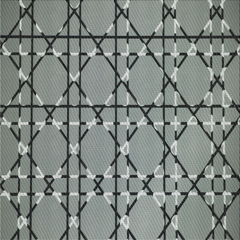 Tapis gris Sauter, Carré 3 pi