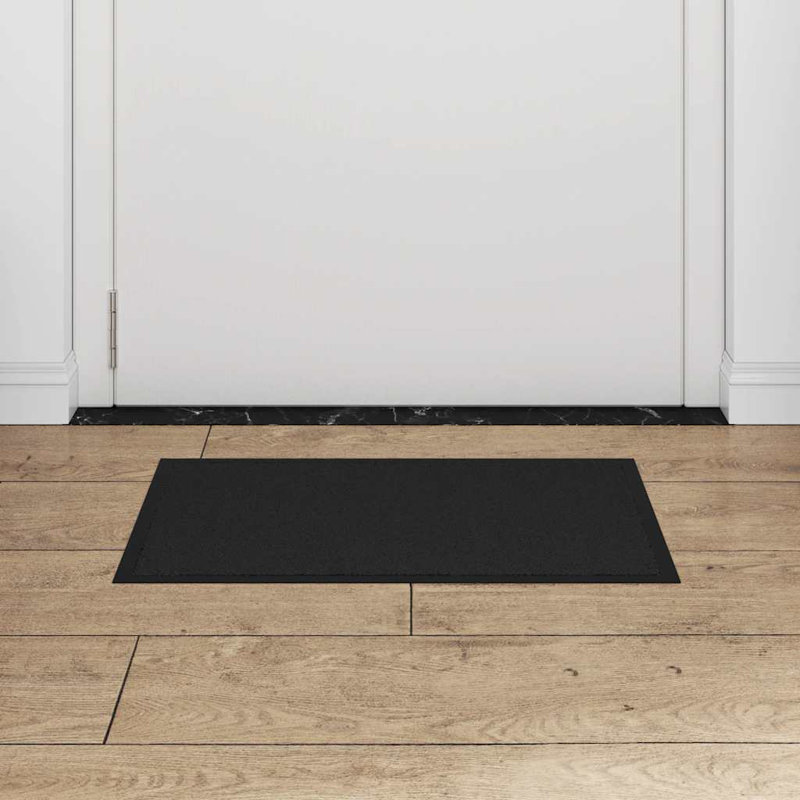 Non-Slip Indoor / Outdoor Door Mat, Black, 40cm W x 60cm L