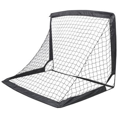 35.30×47.20×35.30 Inch Set Of 2 Pop Up Soccer Goals, Quick Fold & Stable Placement, Oxford Fabric Fiberglass Poles Soccer Nets For Backyard Park Beach Black