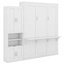 Grand lit escamotable avec 1 armoire latérale Ninah