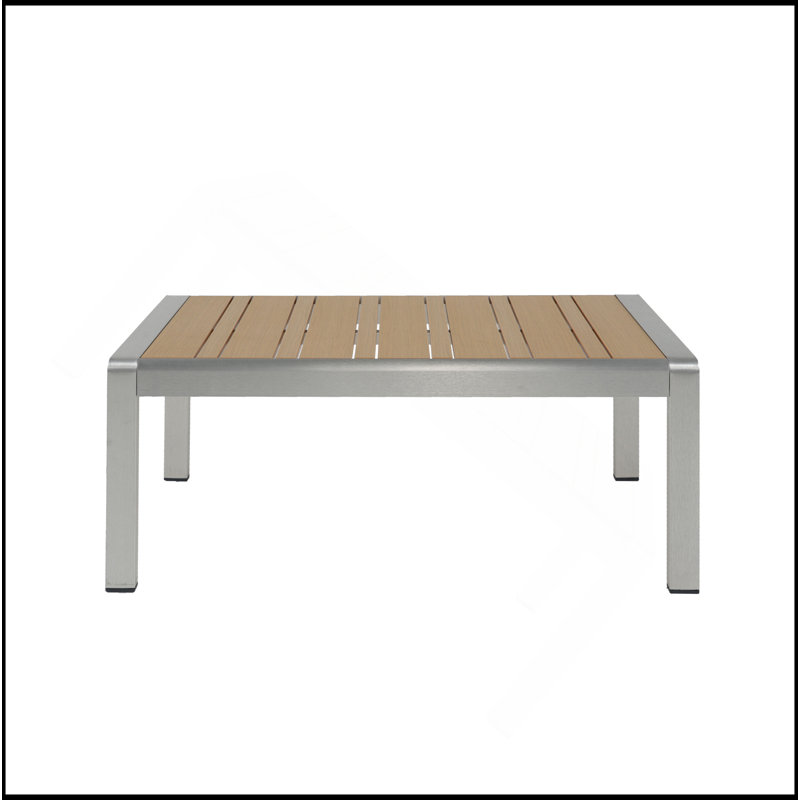 Table basse d'extérieur en aluminium