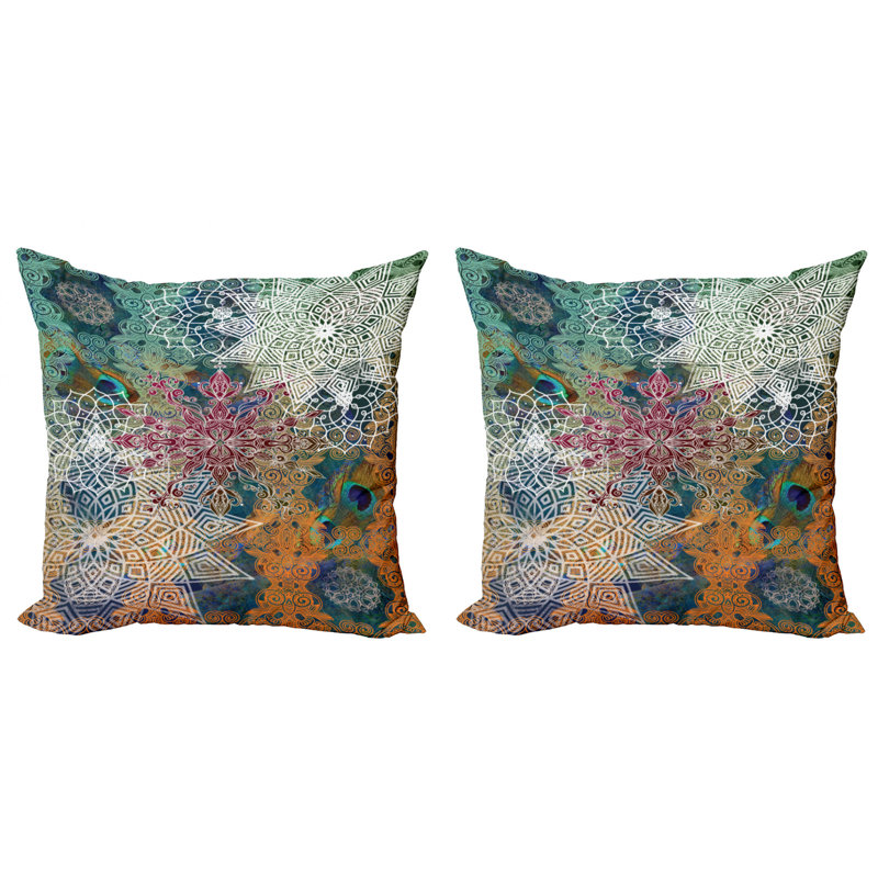 Mixed Reversible Pillow Cover, 16" x 16"