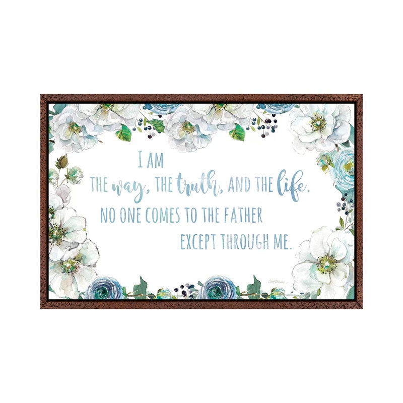 I Am The Way by Carol Robinson - Print on Canvas, Classic Brown Wood Framed, 101.6 cm H x 66.04 cm W