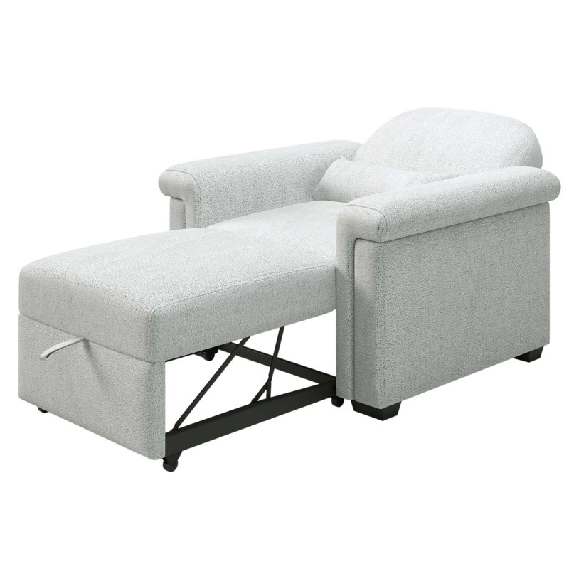Chaise convertible 3 en 1 avec canapé-lit et canapé-lit, Polyester beige
