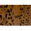 Armoire sculptée arquée vintage avec bibliothèque ouverte