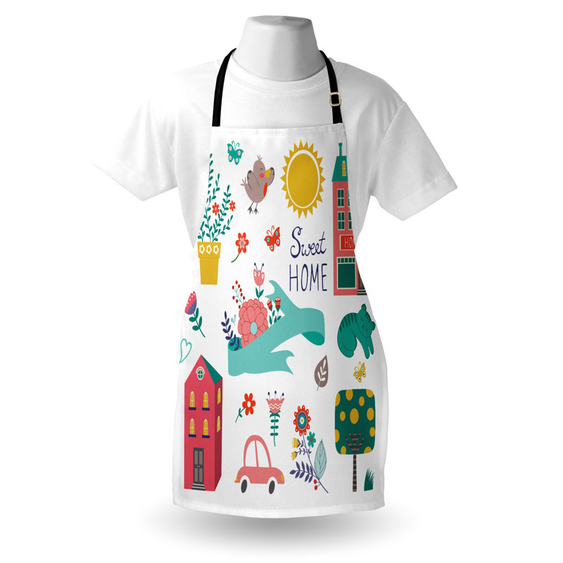 No Pattern Bib Apron