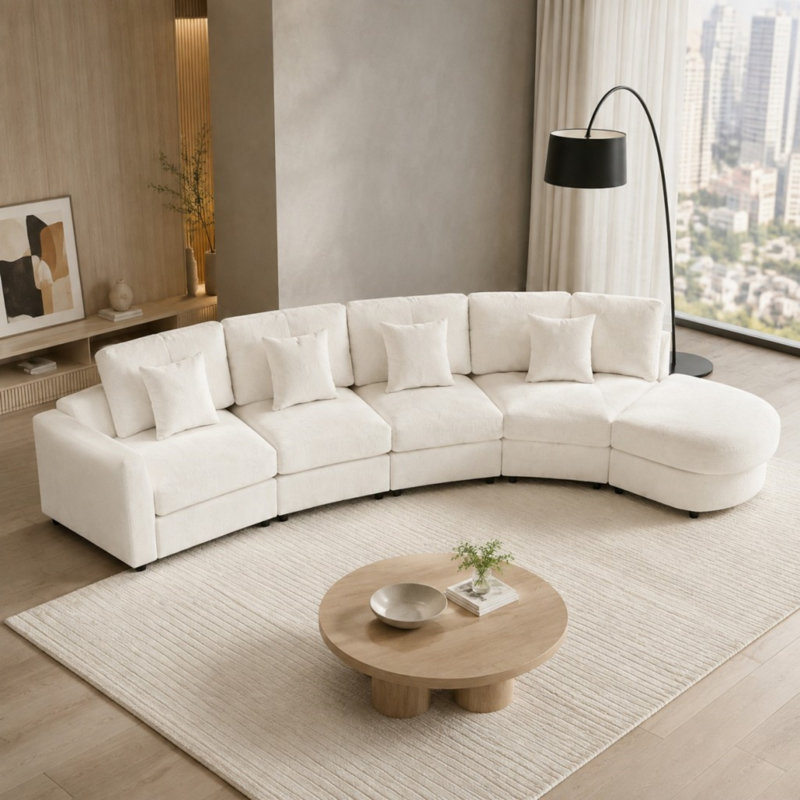 Canapé modulaire modulaire, Beige