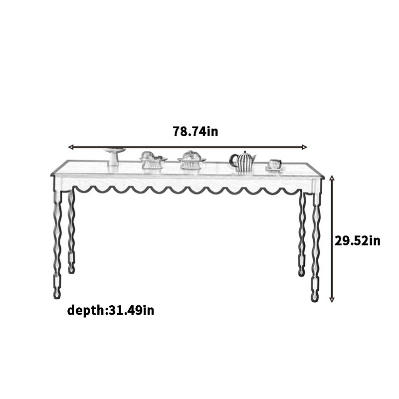 Arthurson, H 29,52 po x L 78,74 po x l 31,49 po