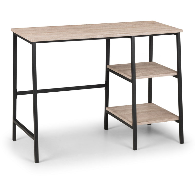 Madelyn Metal Base Writing Desk, Sonoma Oak