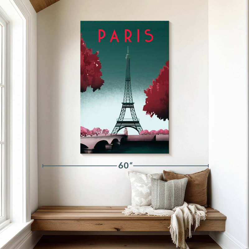 Nicci Visit Paris I, 48" H x 32" W
