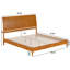 Lit plateforme en bois massif avec pied de lit assorti Ambrey-864761704-864761711