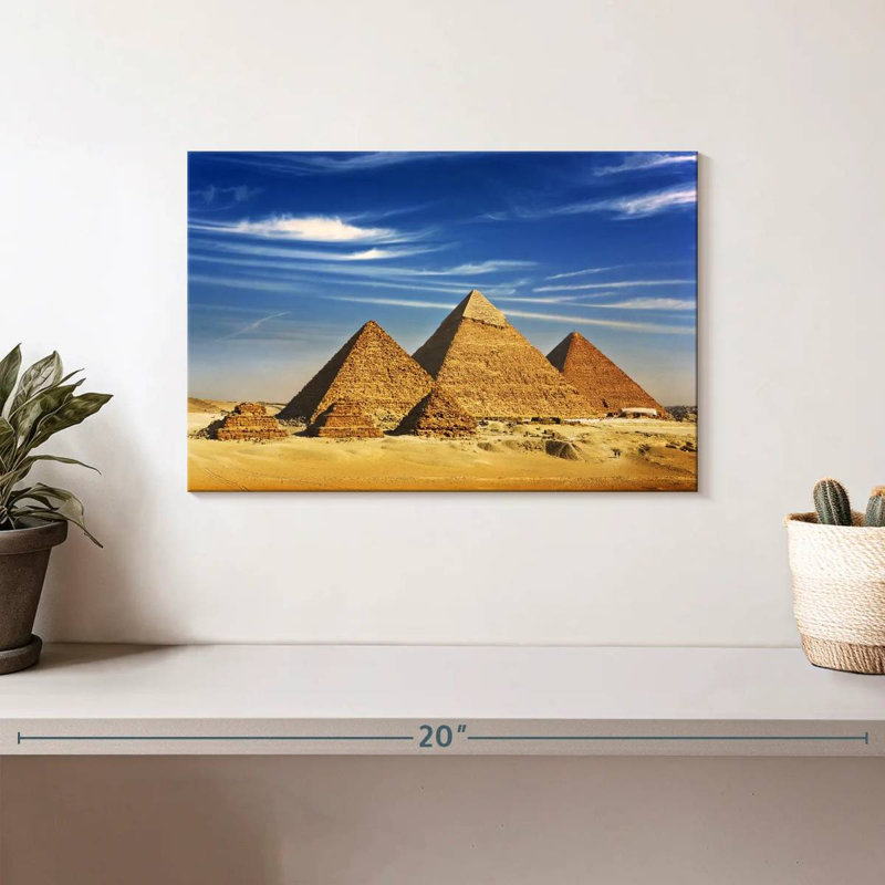 Pyramides égyptiennes de Gizeh Adella, H 8 po x l 12 po