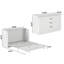  Commode escamotable avec matelas 6 po Charleston-584021596-573416604