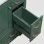 Meuble-lavabo 36 po sans lavabo, base d'armoire seulement, six tiroirs, diviseur de tiroir multifonctionnel, tablette réglable, vert-100853130
