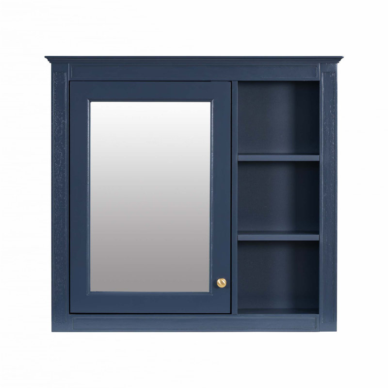 Wall Mounted Bathroom Storage Cabinet, Blue