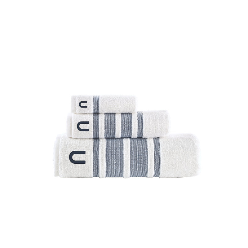 Clarion 3 pcs Towel Set, Navy, U