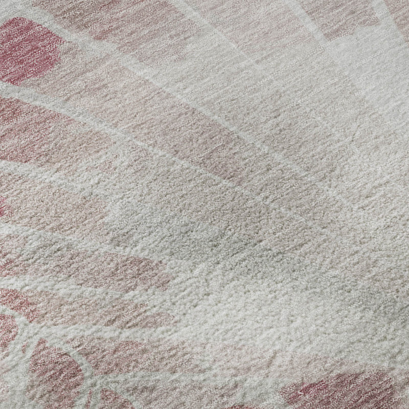 Tapis de qualité supérieure lavable à la machine Mayfield AMF2401, Rosé, 9 pi x 12 pi