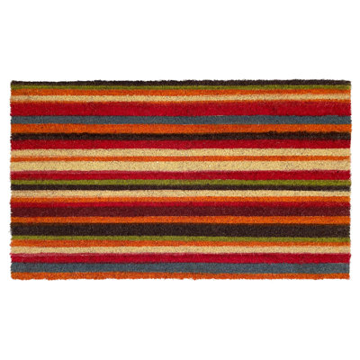 Verne Non-Slip Striped Indoor Doormat