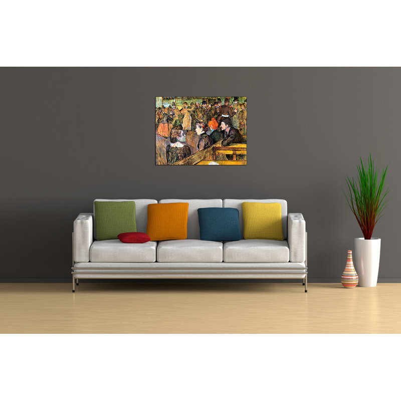 Henri De Toulouse-Lautrec - Wrapped Canvas Painting, 60cm H x 80cm W x 1.8cm D