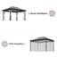Pavillon de jardin extérieur LAUSAINT ACCUEIL 10 pi x 13 pi-101335342