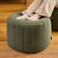 55cm Wide Round No Pattern Pouffe Ottoman-779199675