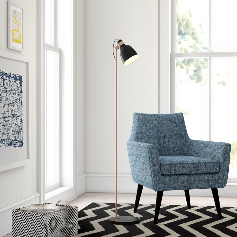 Azalea 141cm Task Floor Lamp, Black/Copper