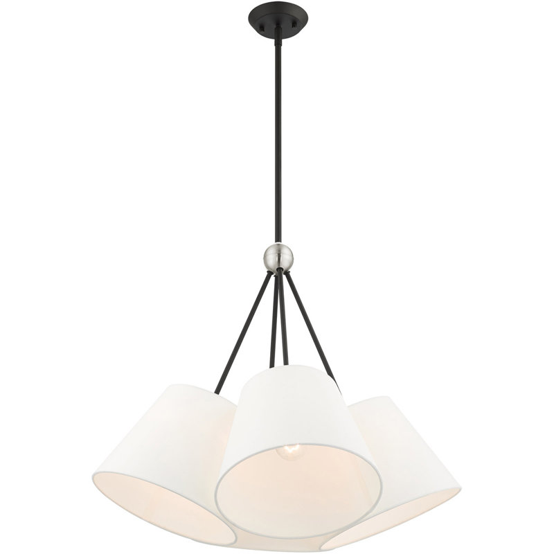 Lustre Cassandre, Blanc cassé, Noir