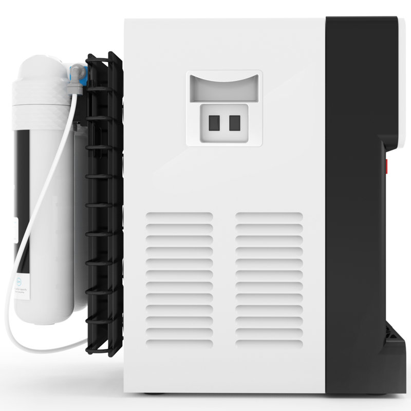 Avalon White and Black Countertop Self-Cleaning Water Cooler Dispenser