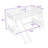 Twin Over Twin Wooden Bunk Bed With Reversible Ladder And Slide, Full-Length Guardrails-2047982960