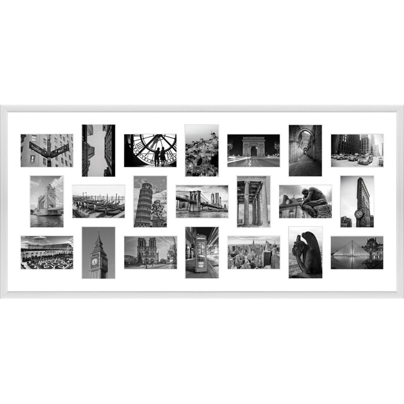 Adar Wood Picture Frame with Mat, Mago