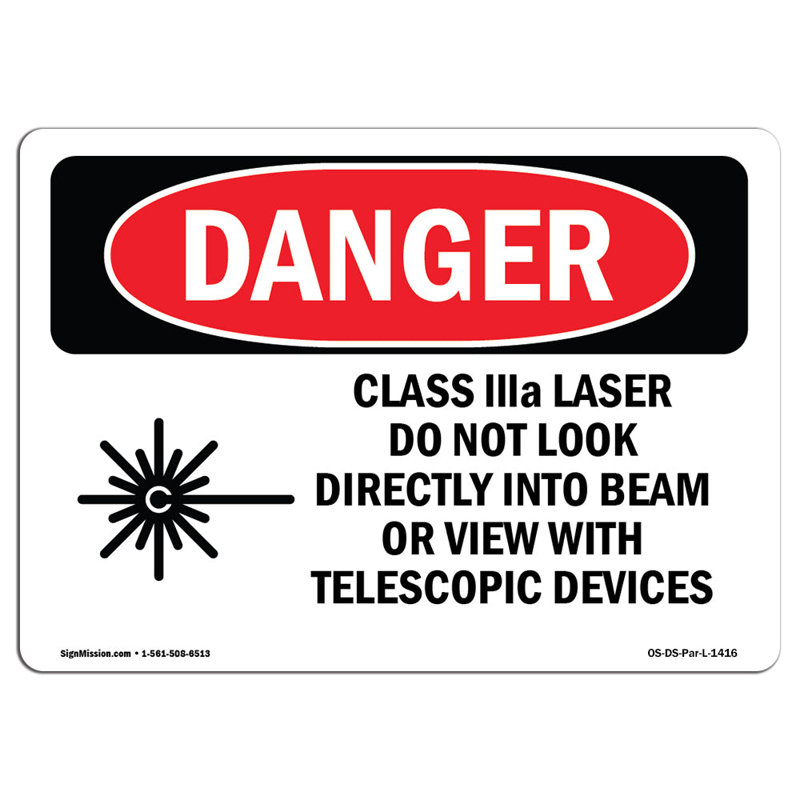 Danger Sign, 18" H x 24" W x 0.1" D