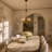 6-Light Antique Cooper Drum Kitchen Island Pendant