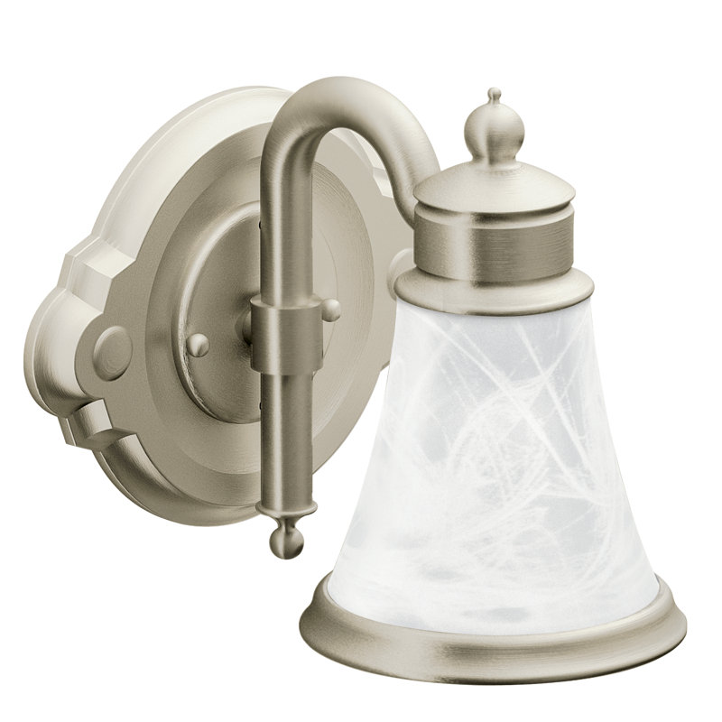 Waterhill 1-Light Bath Sconce, Brushed Nickel