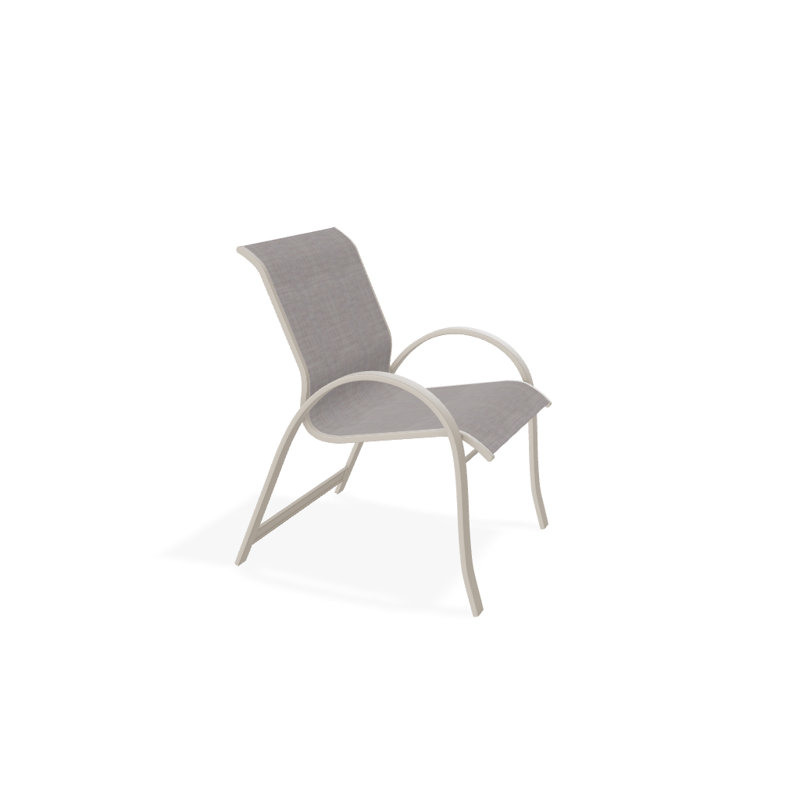 Fauteuil de salle à manger empilable Hiraku, Oursin, Désert
