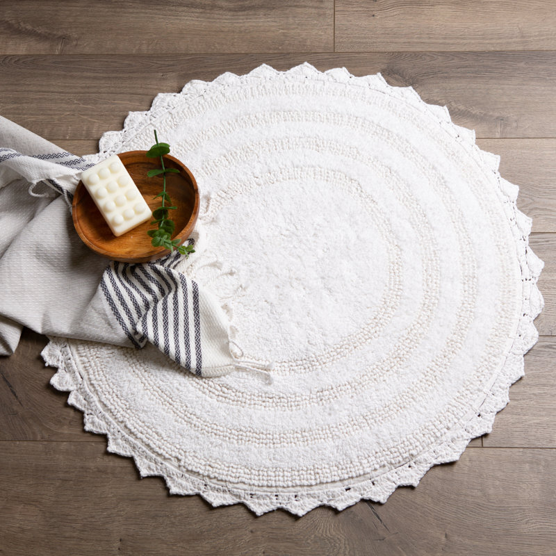 Lisk Bath Rug, White