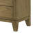2-Drawer Glass Top Nightstand Natural Pine