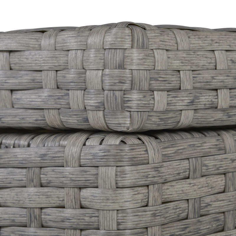 Franchesska 4-Seater Lounge Set Made of Poly Rattan with Cushions