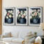 FLORAL Series DCxx - Impression encadrée sur mesure de qualité supérieure - 3 pièces-1972634051-1972634053
