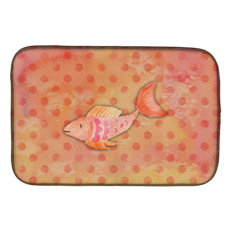 Tapis de séchage pour aquarelle de poisson