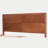 Solid Wood Queen Bed Frame | Mid-Century | Dark Walnut | Wings Collection
