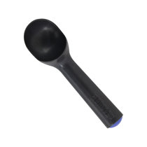 BlauKe Stainless Steel Ice Cream Scoop, Professional Ice Cream Scooper with Comfortable Non-Slip Rubber Grip