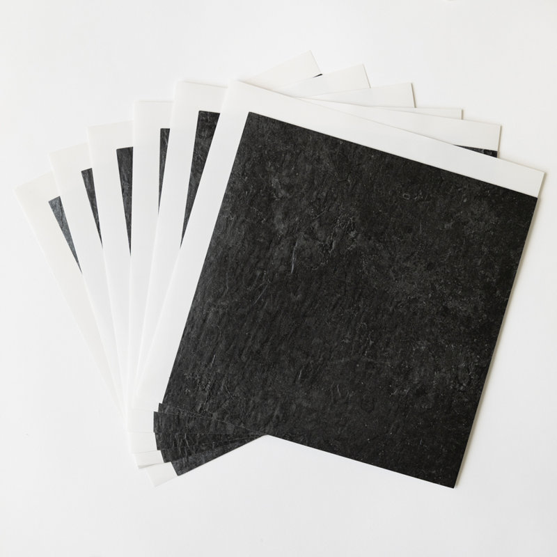 Slate 30.5 x 30.5cm Self-adhesive Vinyl Wall Tiles Pack 6 (0.56sqm)